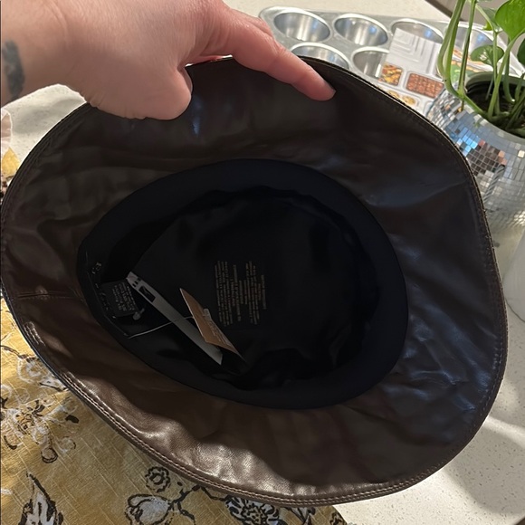 NWT Eric javits Quilted Brown Bucket Hat - Picture 6 of 7
